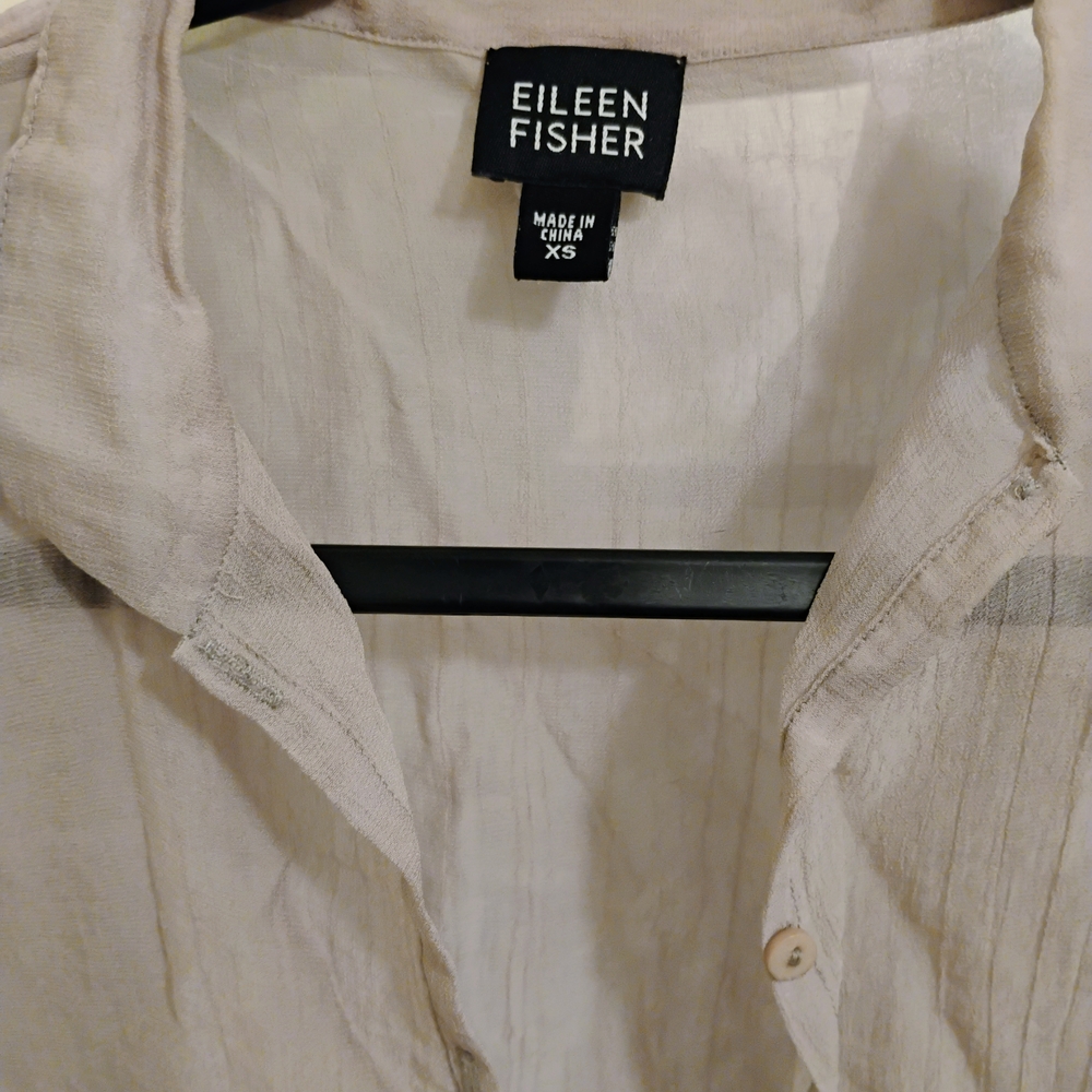 Eileen Fisher Women's Cream Shirt